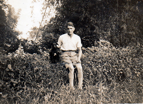 Alf with dog in India